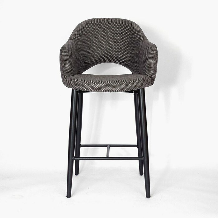Стул полубарный Мартин темно-серого цвета - купить Барные стулья по цене 13900.0