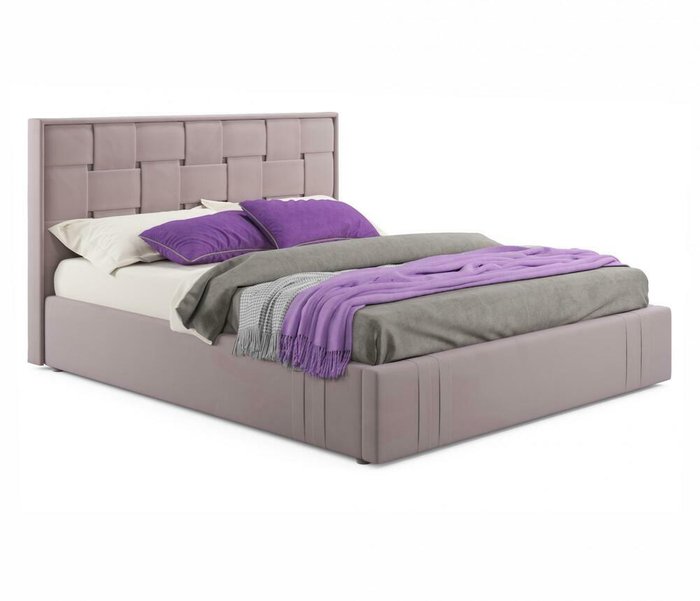 Кровать с подъемным механизмом Tiffany 160х200 лилового цвета