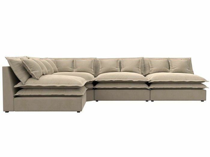 Угловой диван Лига 040 бежевого цвета левый угол - купить Угловые диваны по цене 94999.0
