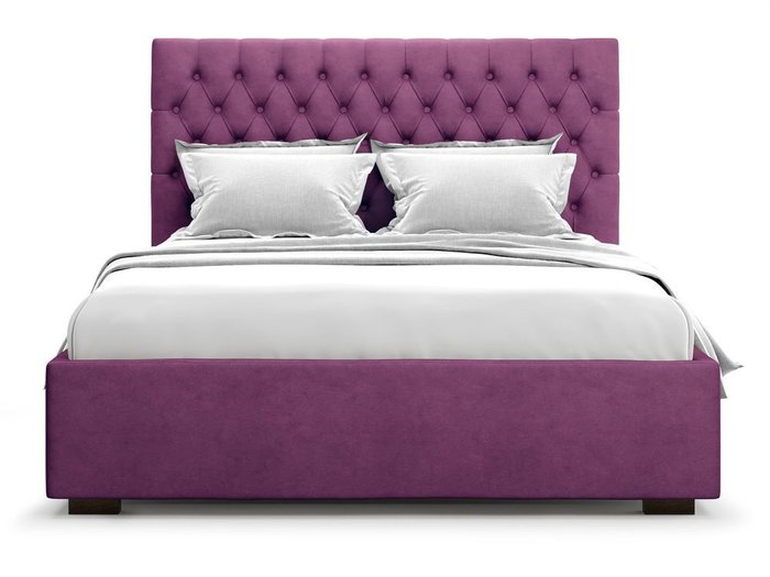 Кровать с подъемным механизмом Nemi 140х200 фиолетового цвета