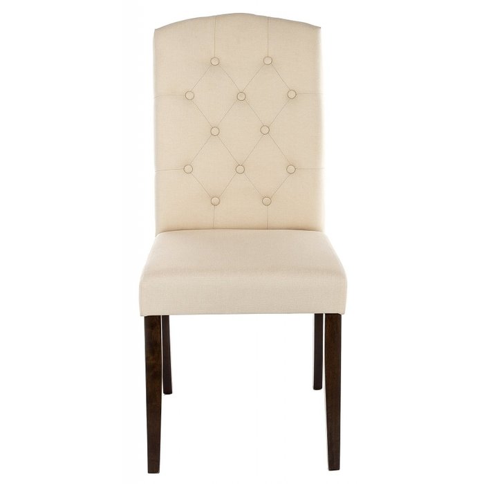 Стул Menson dark walnut fabric cream бежевого цвета - лучшие Обеденные стулья в INMYROOM Стул Menson dark walnut fabric cream бежевого цвета - лучшие Обеденные стулья в INMYROOM