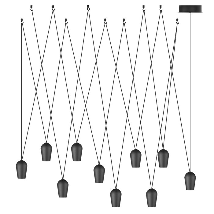 Подвесной светильник Blackout 10357/10 (металл, цвет черный) Подвесной светильник Blackout 10357/10 (металл, цвет черный)