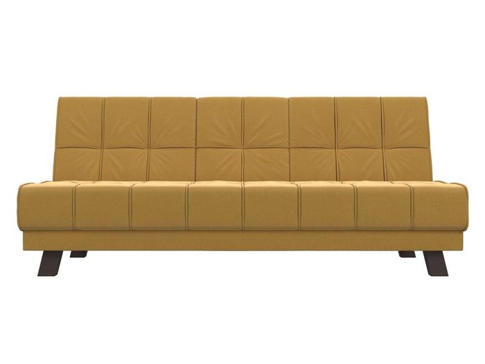 Прямой диван-кровать Винсент желтого цвета - купить Прямые диваны по цене 29999.0