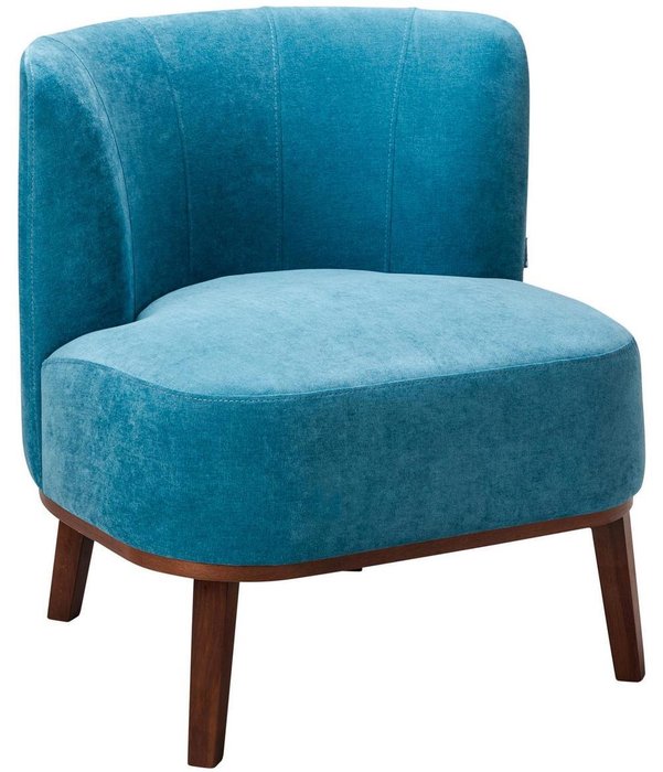 Кресло Шафран синего цвета