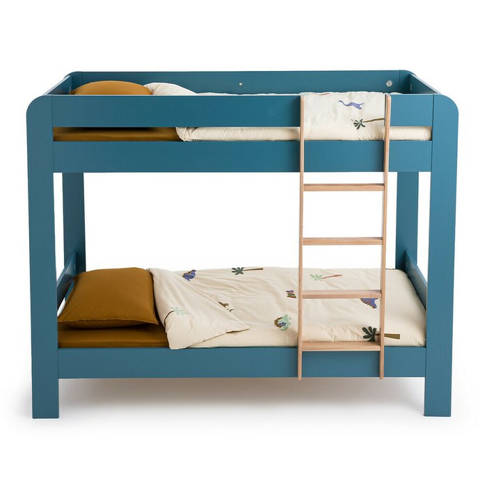 Двухъярусная кровать Tempo 90x190 синего цвета - лучшие Двухъярусные кроватки в INMYROOM