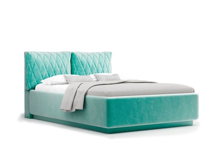 Кровать Celeste мятного цвета с ортопедическим основанием 160х200  - купить Кровати для спальни по цене 28821.0