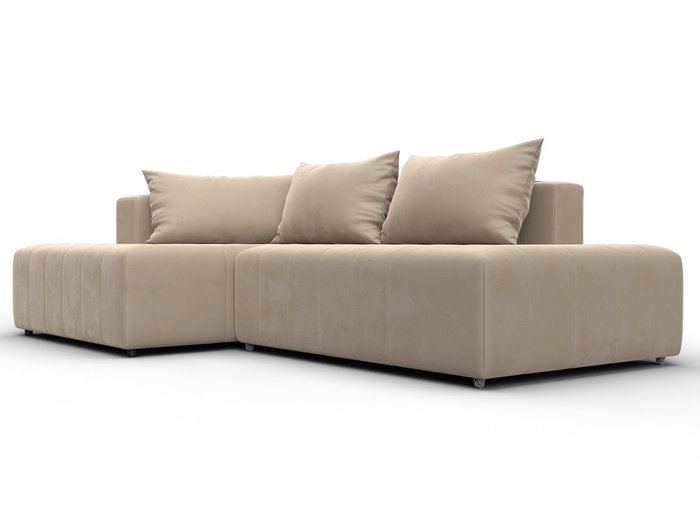 Угловой диван-кровать Лига-103 бежевого цвета левый - лучшие Угловые диваны в INMYROOM Угловой диван-кровать Лига-103 бежевого цвета левый - лучшие Угловые диваны в INMYROOM