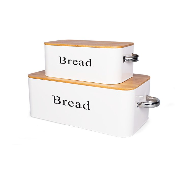Набор из двух хлебниц Bread белого цвета