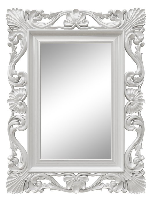Напольное зеркало Дэгни Белый глянец