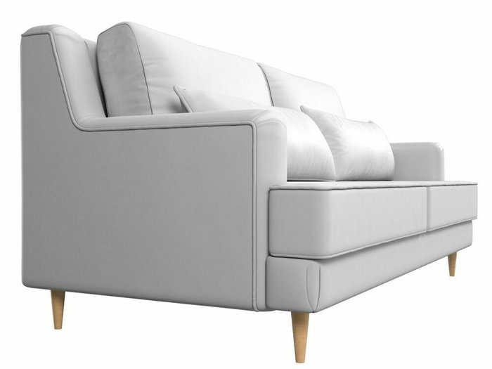 Диван прямой Джерси белого цвета (экокожа) - лучшие Прямые диваны в INMYROOM