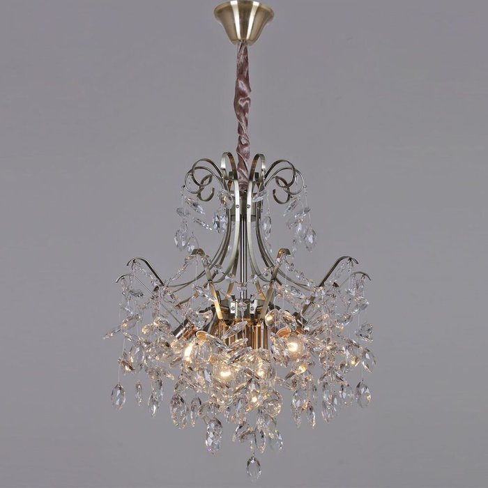 Хрустальная люстра 68200-0.4-450 AB (хрусталь, цвет прозрачный)