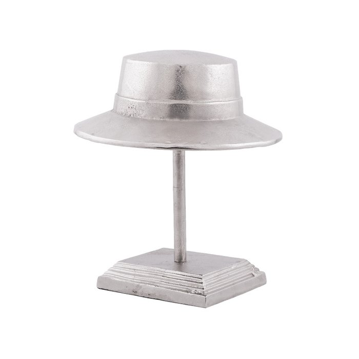Декор Шляпа из металла стального оттенка - купить Фигуры и статуэтки по цене 5508.0