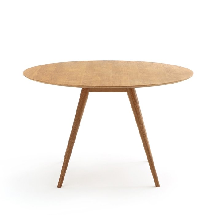 Стол обеденный круглый Quilda бежевого цвета - купить Обеденные столы по цене 48105.0