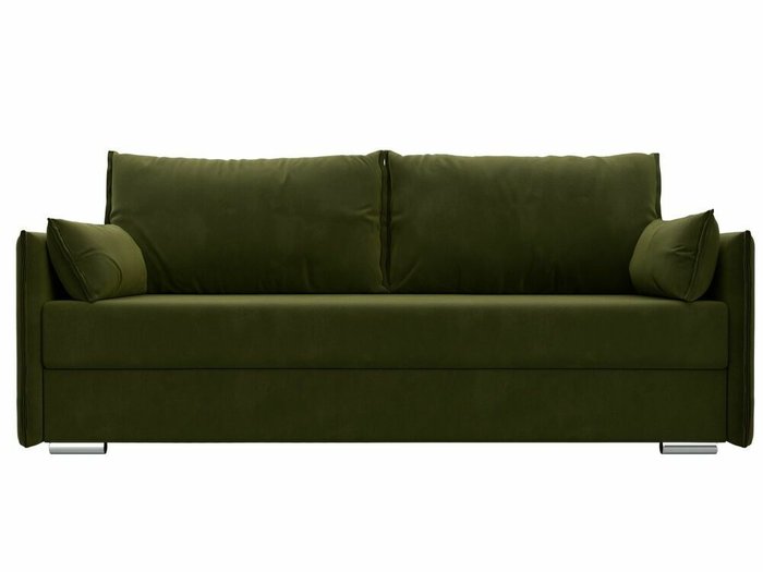 Прямой диван-кровать Сайгон зеленого цвета  - купить Прямые диваны по цене 39999.0