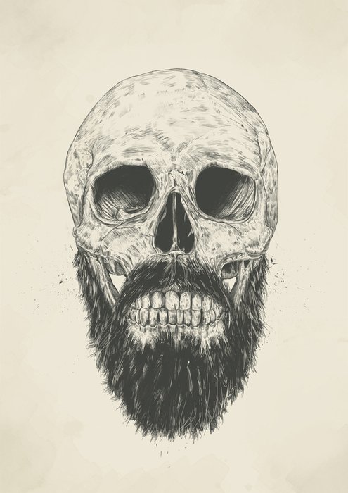 Принт «The beard is not dead» by Balazs Solti