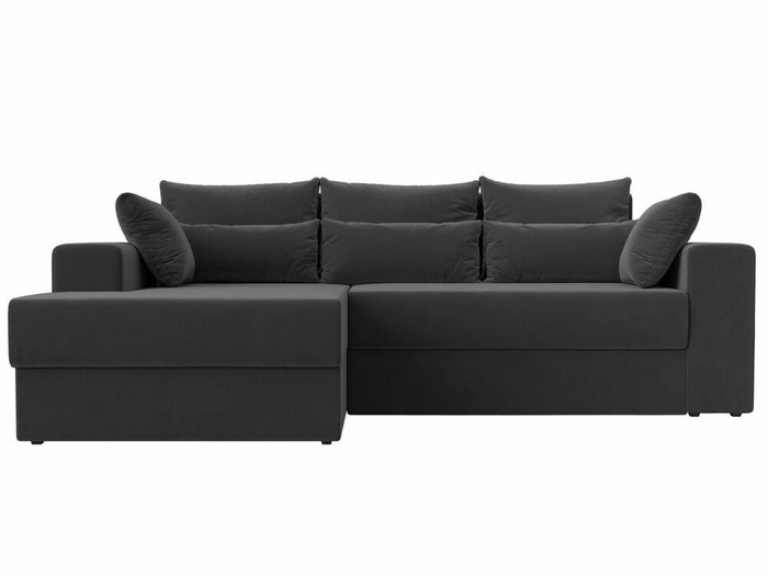 Угловой диван-кровать Майами серого цвета левый угол - купить Угловые диваны по цене 52999.0