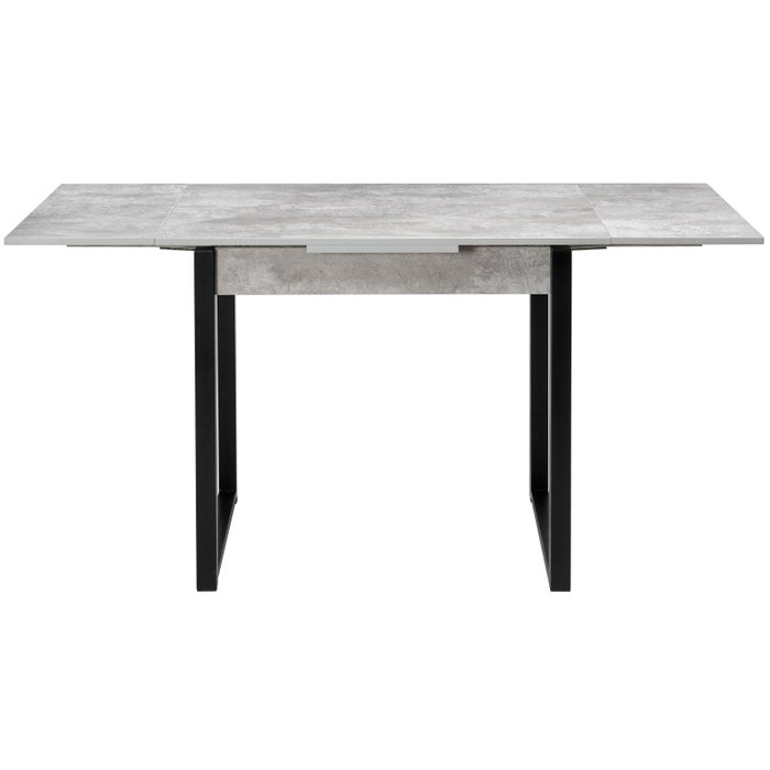 Обеденный раскладной стол Форли серо-черного цвета - лучшие Обеденные столы в INMYROOM