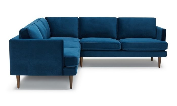 Модульный угловой диван синего цвета - лучшие Угловые диваны в INMYROOM