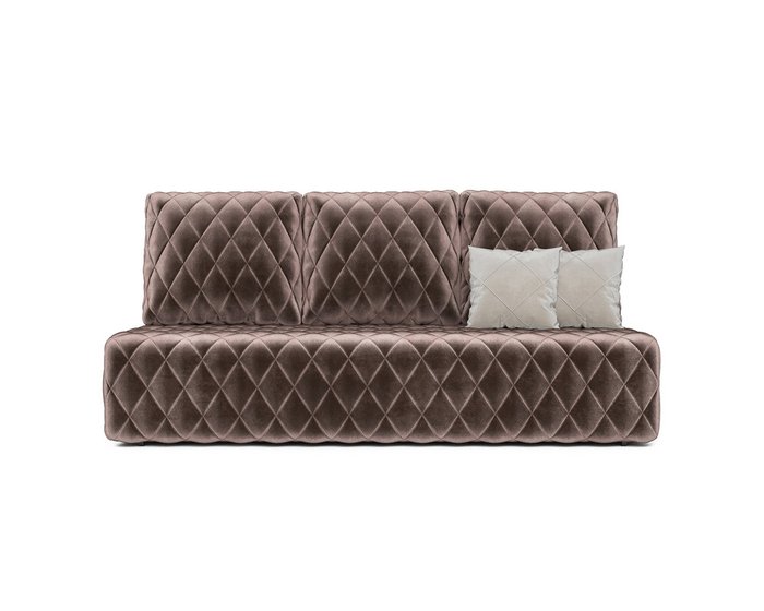 Диван-кровать Роял серо-коричневого цвета - купить Прямые диваны по цене 41990.0