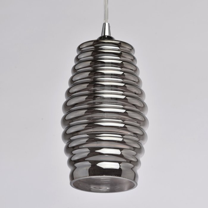 Подвесной светильник Лоск с плафоном из стекла серого цвета - купить Подвесные светильники по цене 2130.0