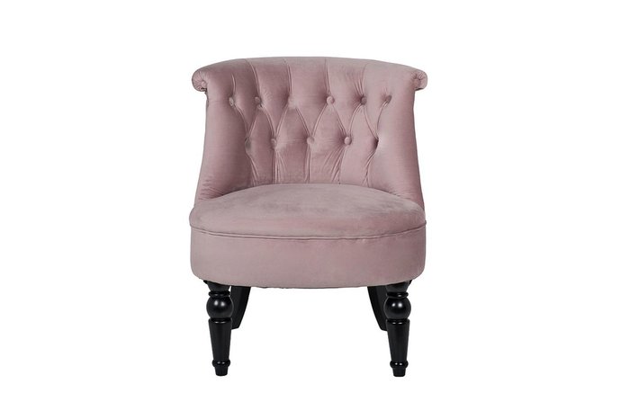 Кресло низкое дымчато-розового цвета