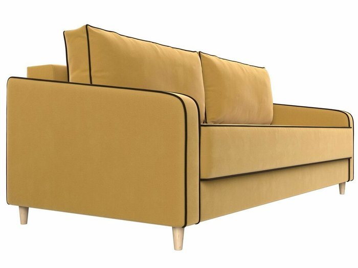Прямой диван-кровать Варшава желтого цвета - лучшие Прямые диваны в INMYROOM