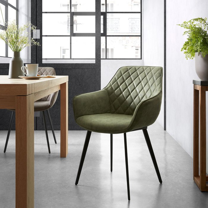  Кресло AMINY зеленого цвета - купить Обеденные стулья по цене 41990.0