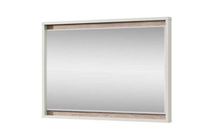 Настенное зеркало Lima 83х59 в белой раме Настенное зеркало Lima 83х59 в белой раме