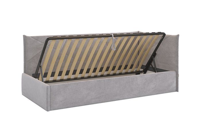 Кровать Квест 90х200 серого цвета с подъемным механизмом - лучшие Кровати для спальни в INMYROOM