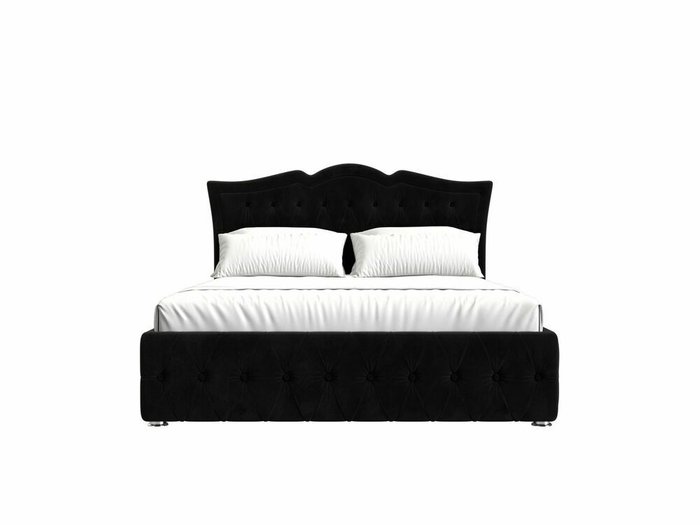 Кровать Герда 160х200 черного цвета с подъемным механизмом - купить Кровати для спальни по цене 83999.0