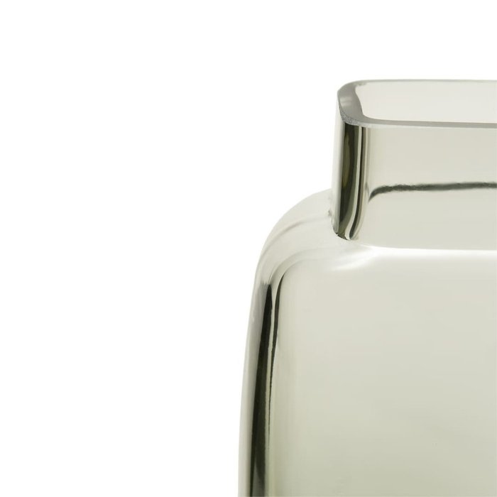Декоративная стеклянная ваза серого цвета - лучшие Вазы  в INMYROOM