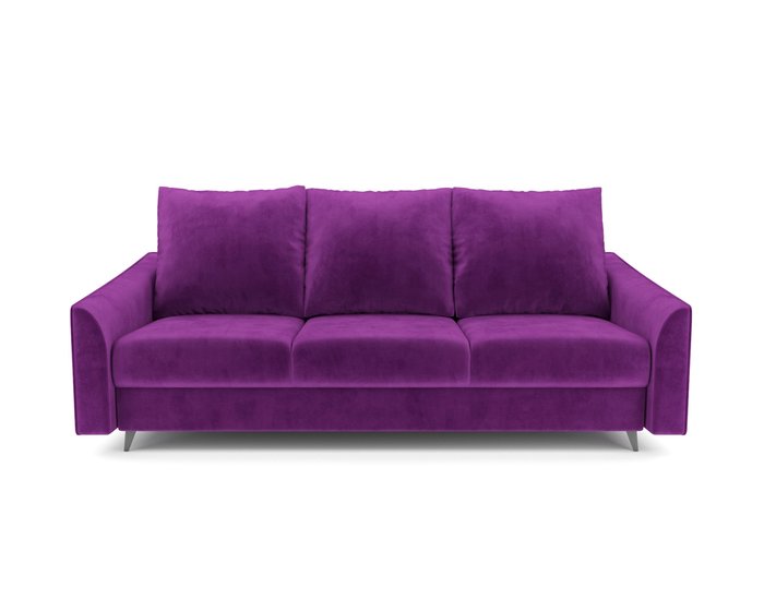 Прямой диван-кровать Уэльс фиолетового цвета - купить Прямые диваны по цене 40690.0