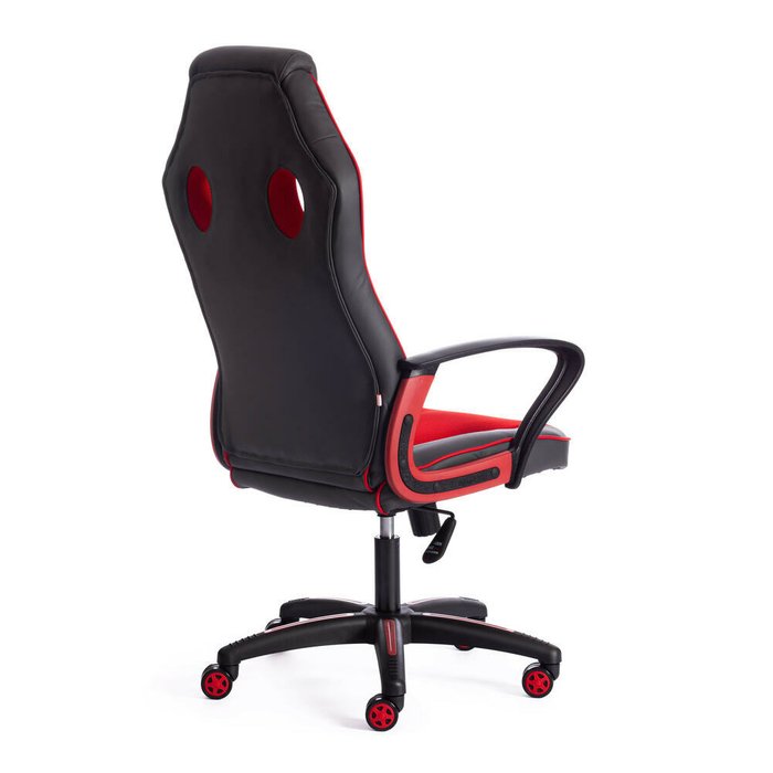 Кресло офисное Racer серо-красного цвета - лучшие Офисные кресла в INMYROOM