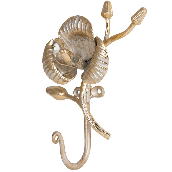 Настенный крючок Орхидея Джолли золотого цвета - купить Крючки по цене 2426.0