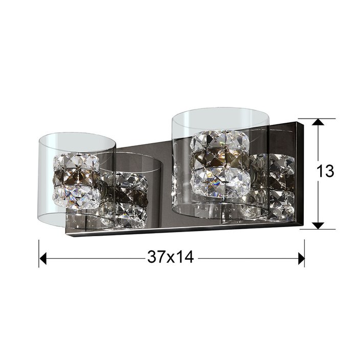 Бра Flash 2L - купить Бра и настенные светильники по цене 23990.0 Бра Flash 2L - купить Бра и настенные светильники по цене 23990.0