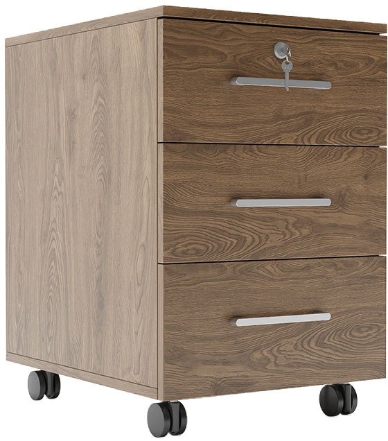 Тумба подкатная с ножками Simple коричневого цвета - купить Прикроватные тумбы по цене 23902