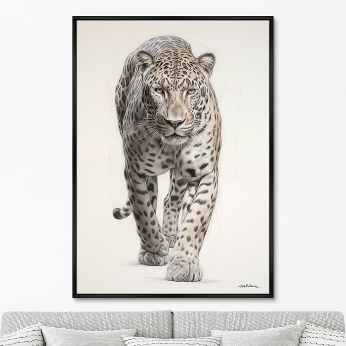 Репродукция картины Leopards, No 1, 2024г. - купить Картины по цене 24999.0