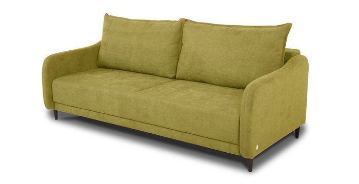 Прямой диван-кровать Бьёрг зеленого цвета - купить Прямые диваны по цене 60432.0