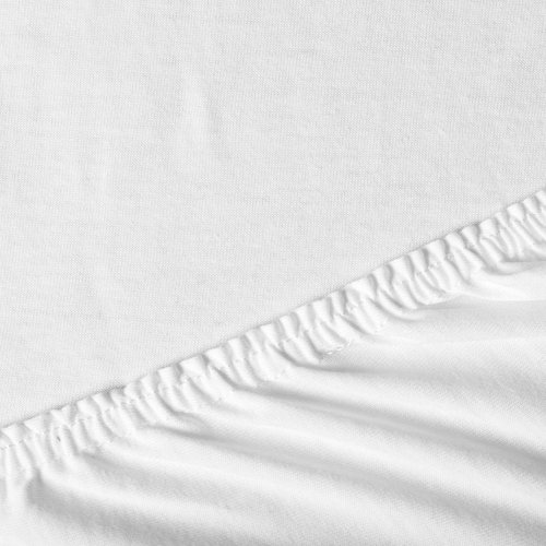 Трикотажная простыня на резинке 120х200х20, 100% хлопок, пл. 125 гр./кв. м., 'Белый' Трикотажная простыня на резинке 120х200х20, 100% хлопок, пл. 125 гр./кв. м., 'Белый'