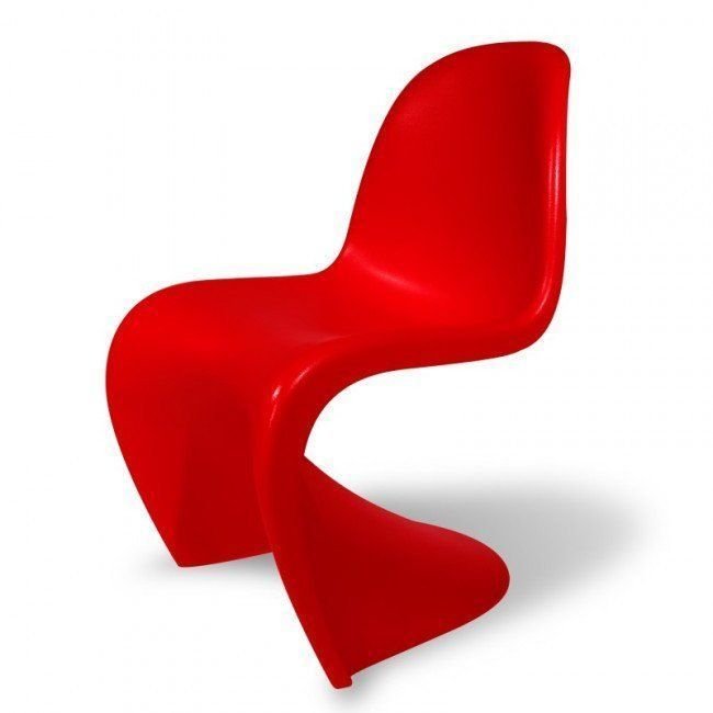 Дизайнерский стул Pantone A красного цвета