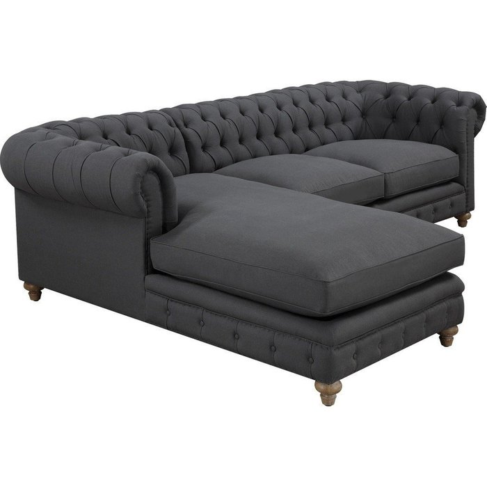 Угловой диван Sangry темно-серого цвета - лучшие Угловые диваны в INMYROOM
