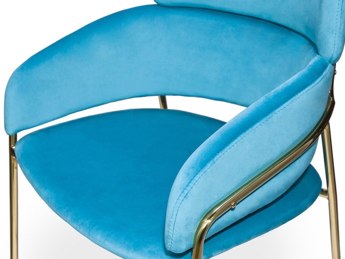 Полукресло Glam синего цвета - лучшие Интерьерные кресла в INMYROOM