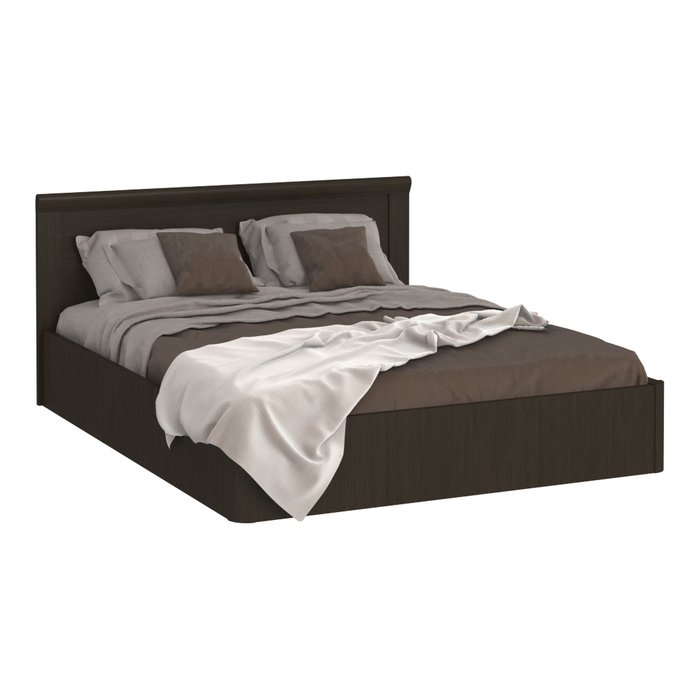 Кровать Магна 160х200 темно-коричневого цвета с подъемным механизмом  - лучшие Кровати для спальни в INMYROOM