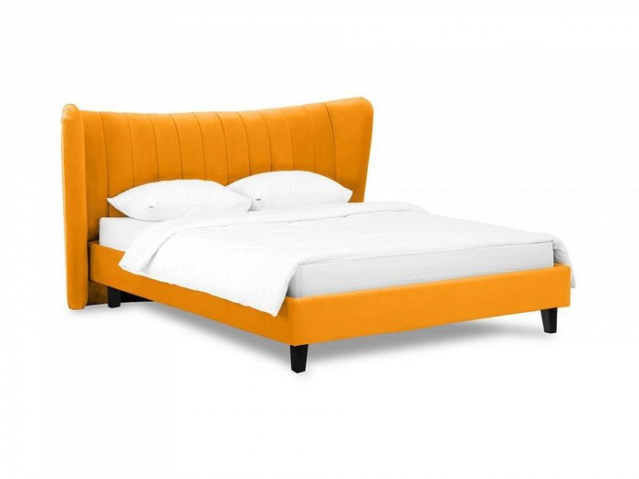 Кровать Queen Agata L 160х200 желтого цвета Кровать Queen Agata L 160х200 желтого цвета