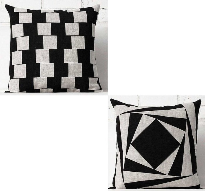 Комплект чехлов для подушек "Black&White"