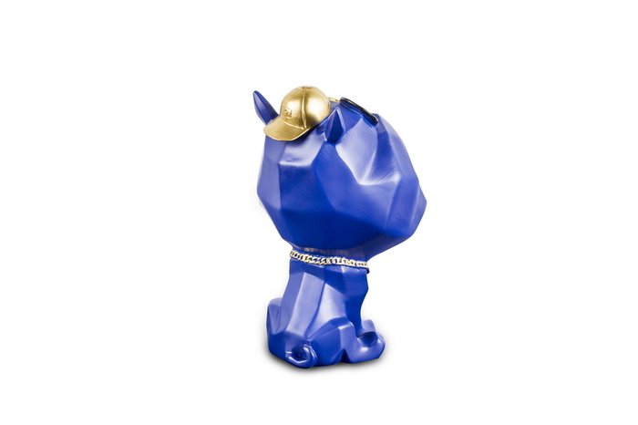 Статуэтка босс-бульдог синего цвета - купить Фигуры и статуэтки по цене 3900.0