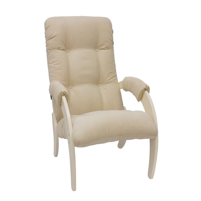 Кресло для отдыха Модель 61М с обивкой бежевого цвета