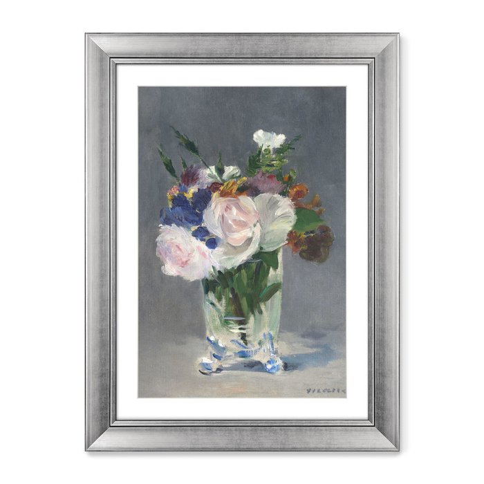 Репродукция картины Flowers in a Crystal Vase, 1882г. - купить Картины по цене 16299.0