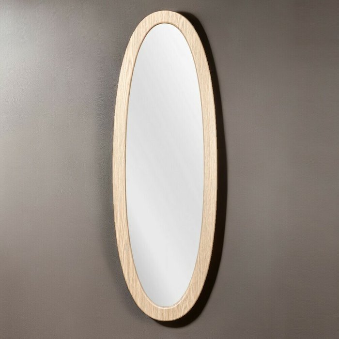 Зеркало настенное Лисмор в раме цвета дуб беленый - купить Настенные зеркала по цене 3510.0