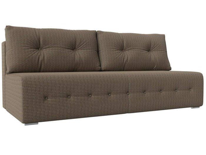 Прямой диван-кровать Лондон бежево-коричневого цвета